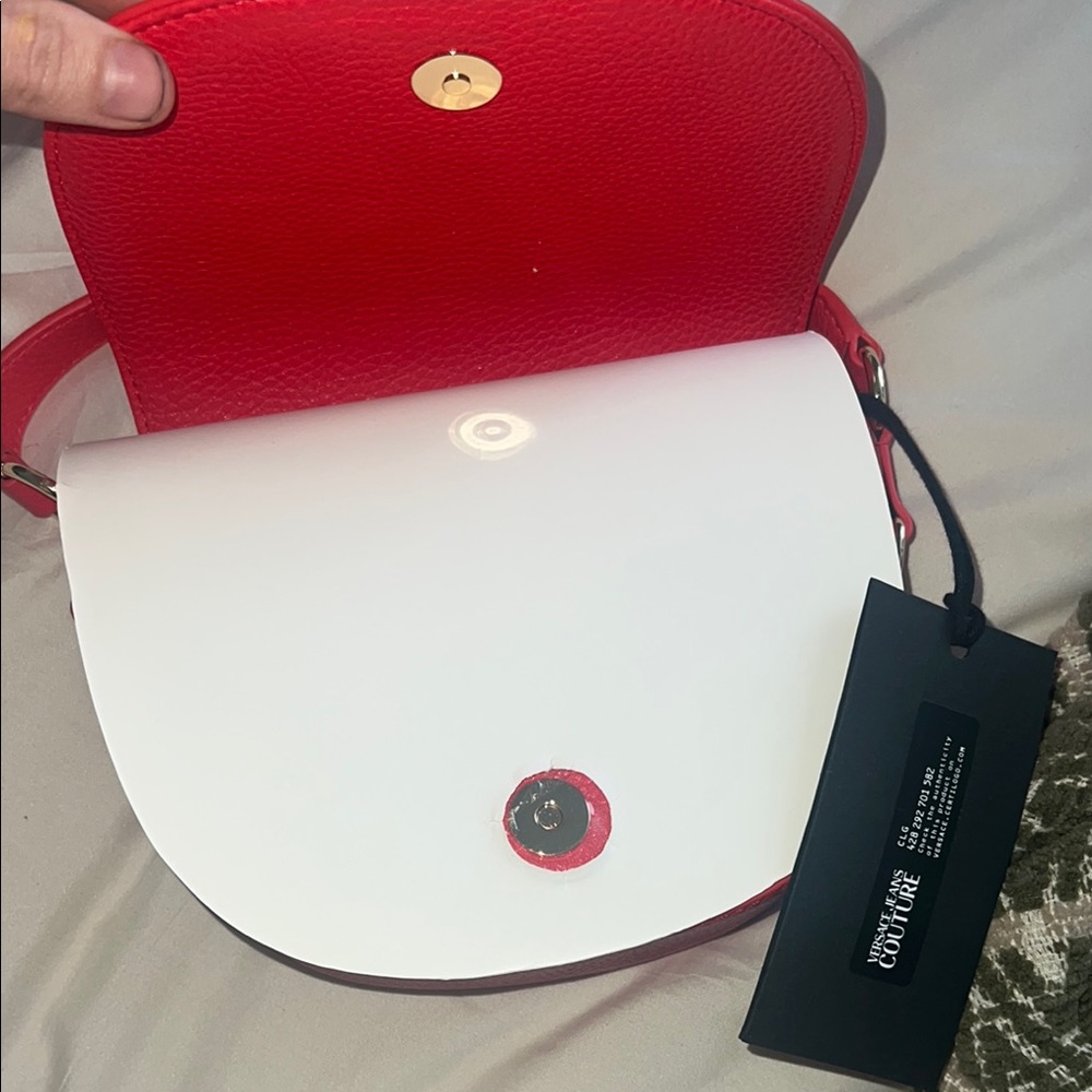 Versace Jeans Collection Red Shoulder Bag - Picture 8 of 9